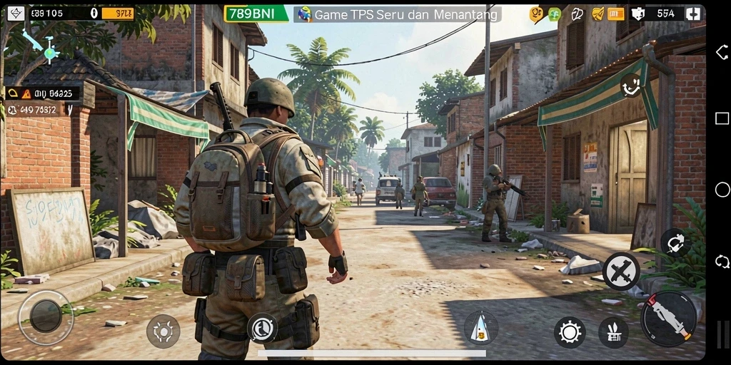 Tangkapan layar gameplay menampilkan aksi seru dalam 789BNI.