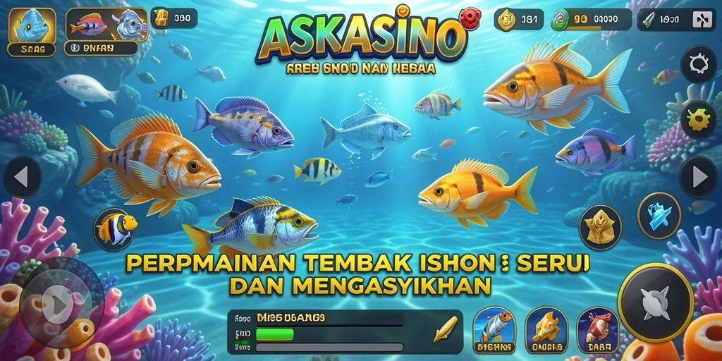 Tampilan menakjubkan dari gameplay Tembak Ikan yang seru.
