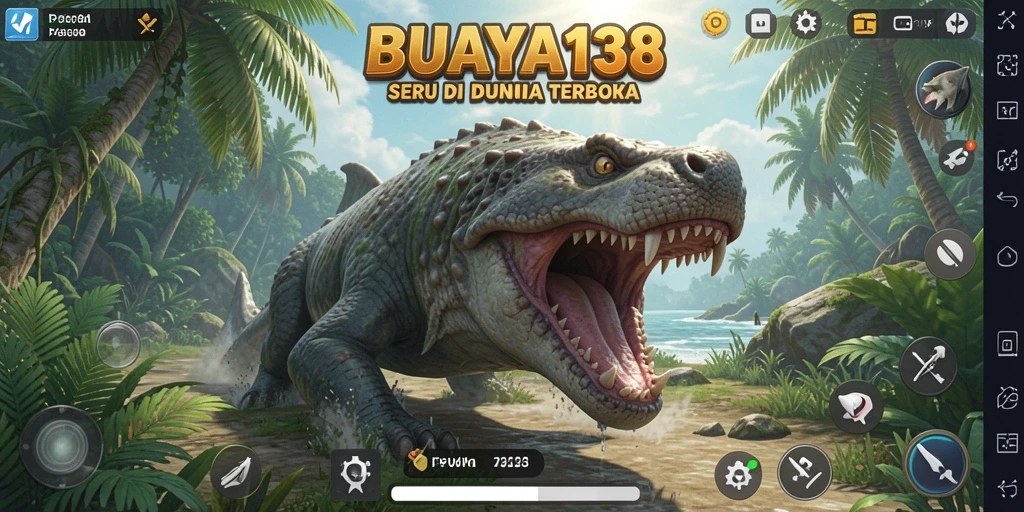 Gameplay BUAYA138 menunjukkan kebebasan eksplorasi di dunia terbuka.