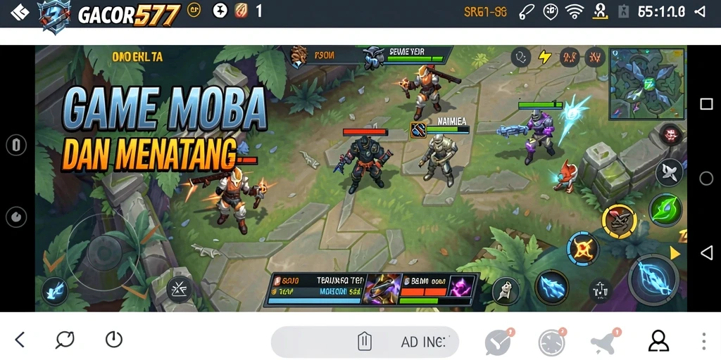 Tampilan gameplay GACOR577 yang penuh aksi dan strategi.