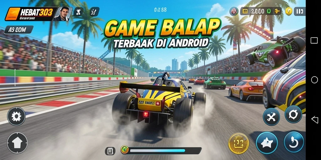Tampilan gameplay HEBAT303 yang mendebarkan saat balapan penuh aksi.