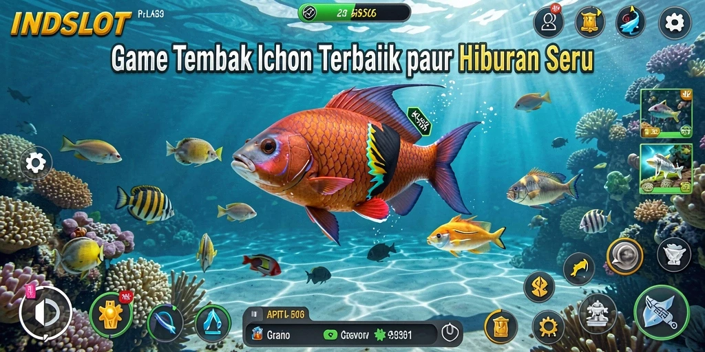 Tampilan seru di INDSLOT saat menangkap ikan terbesar.