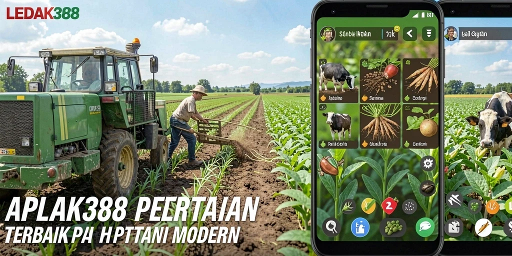 Tampilan gameplay LEDAK388 dengan berbagai aktivitas bertani yang menarik.