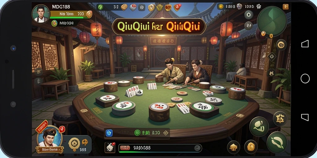 Screenshot gameplay QiuQiu yang menunjukkan aksi seru dalam MDG188.