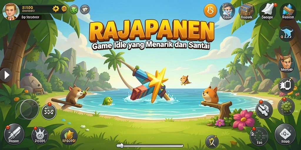 Tampilan menarik dari gameplay RAJAPANEN yang santai dan menyenangkan.