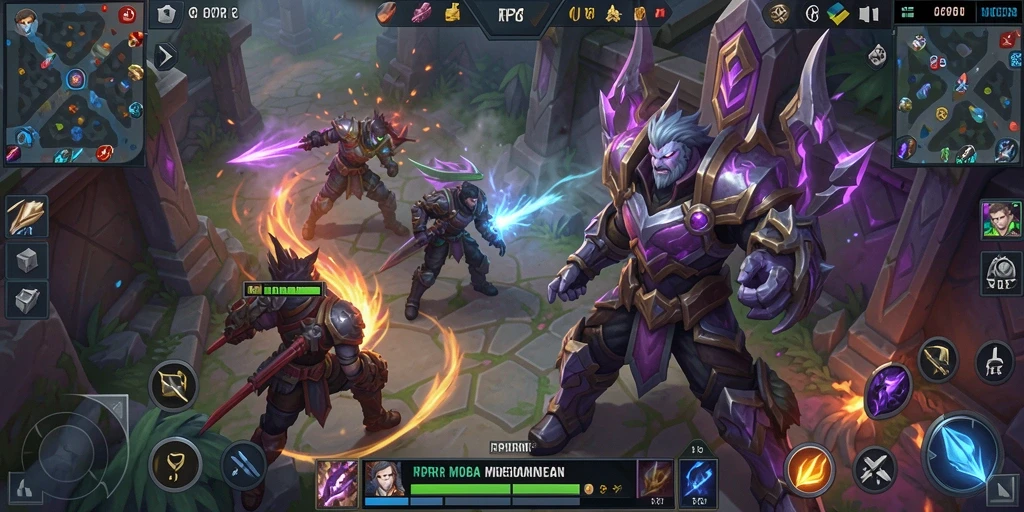 Gameplay menegangkan dalam RPRR yang memperlihatkan pertarungan tim.
