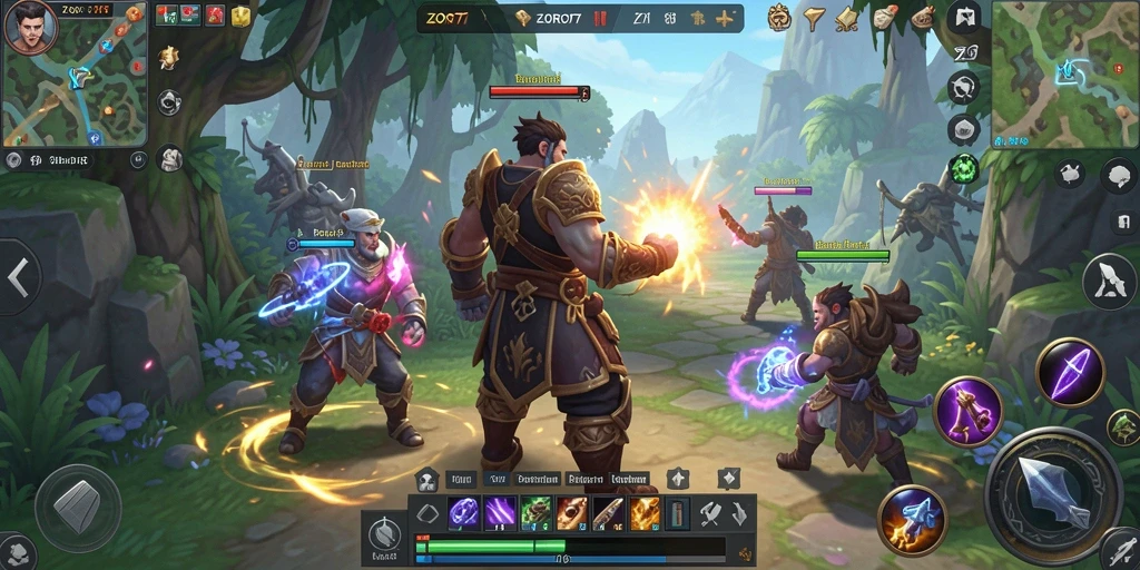 Gameplay ZORO77 yang penuh petualangan di dunia fantasi.